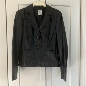 Black Leather Blazer/Jacket